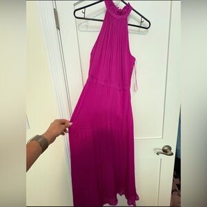 Banana Republic Fuchsia Ruffle Dress
